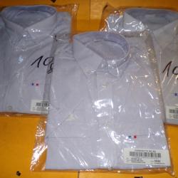 LOT DE 3 CHEMISETTES BALSAN DE SORTIE A MANCHES COURTES DE L'ARMEE DE L'AIR DE L'ARMEE FRANCAISE ,TA