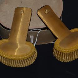 EPAULETTES COLONEL-INFANTERIE COLONIALE-EXTREME ORIENT-AFRIQUE-GUERRE 1914/1918