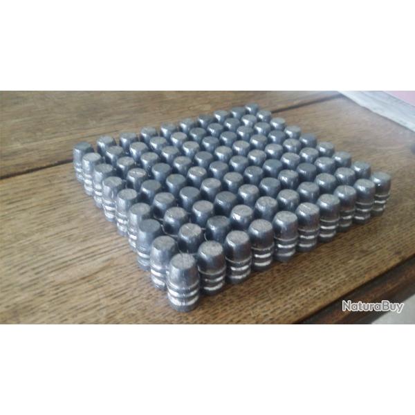 PROMO! 25 balles ogivales pour Colt, Pietta ou Uberti, diamtre .454, 255 grains (16,5g), plomb pur