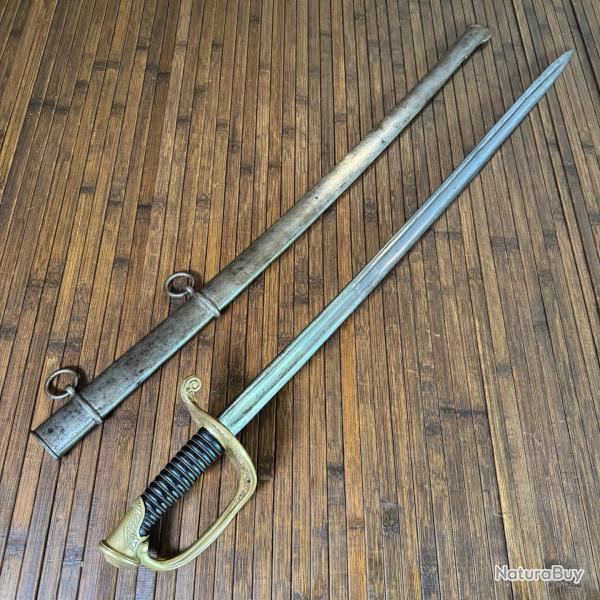 RARE SABRE 1845 FRANAIS PAR MERMILLIOD FRRES A CHATELLERAULT EN 1870