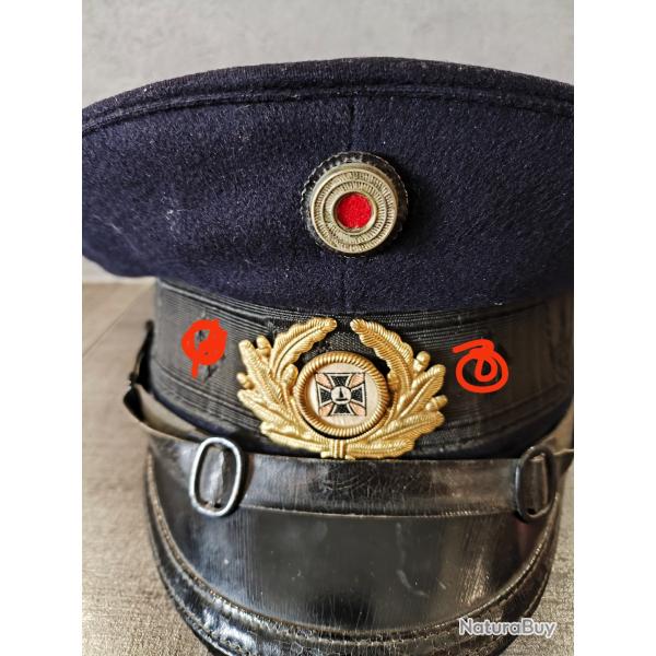 Casquette allemande ww2 vtran Kyffhauser