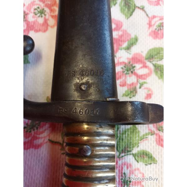 baonnette chassepot de marine mono matricule