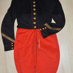 HABIT OFFICIER GENIE (POLYTECHNIQUE)-CRIMEE-ITALIE-MEXIQUE-GUERRE 1870/1871-SECOND EMPIRE
