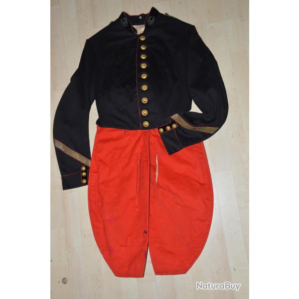 HABIT OFFICIER GENIE (POLYTECHNIQUE)-CRIMEE-ITALIE-MEXIQUE-GUERRE 1870/1871-SECOND EMPIRE