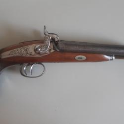 Pistolet 19ème à deux canons