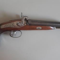 Pistolet 19ème à deux canons