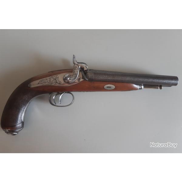 Pistolet 19me  deux canons