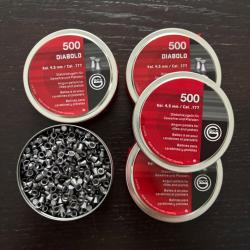 2000 plombs Geco 4,5mm 0,45g