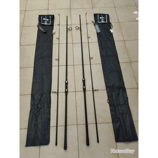 lot de 2 cannes a carpe FOX EOS 10' 3,5 LBS