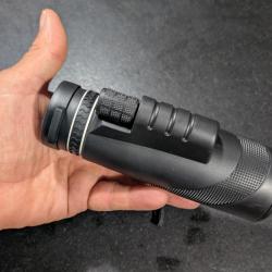 TELESCOPE MONOCULAIRE PRISME BAK4 80X100 RESISTANCE A L'EAU IPX4 OBJECTIF 50mm NOIR