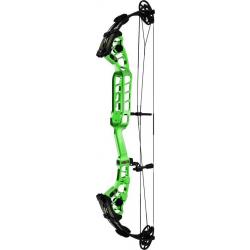 SANLIDA - Arc à Poulies HERO 10 II 37" 30-40 # DROITIER (RH) 24"-26.5" ANODIZED GRENN