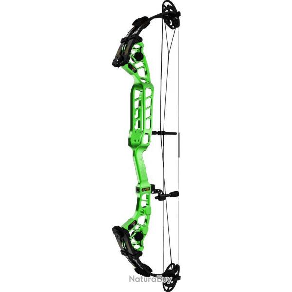 SANLIDA - Arc  Poulies HERO 10 II 37" 30-40 # DROITIER (RH) 24"-26.5" ANODIZED GRENN