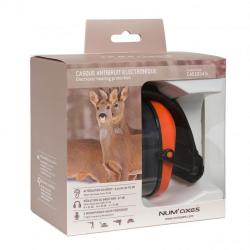 Casque Antibruit Électronique Num Axes CAS1034 Orange - Réduction Active du Bruit - Confort et Sécur