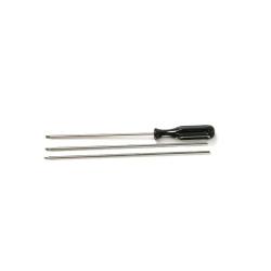 Baguette de Nettoyage 3 Pièces - Acier Robuste - Pour Entretien Précis des Armes en bois pour canons