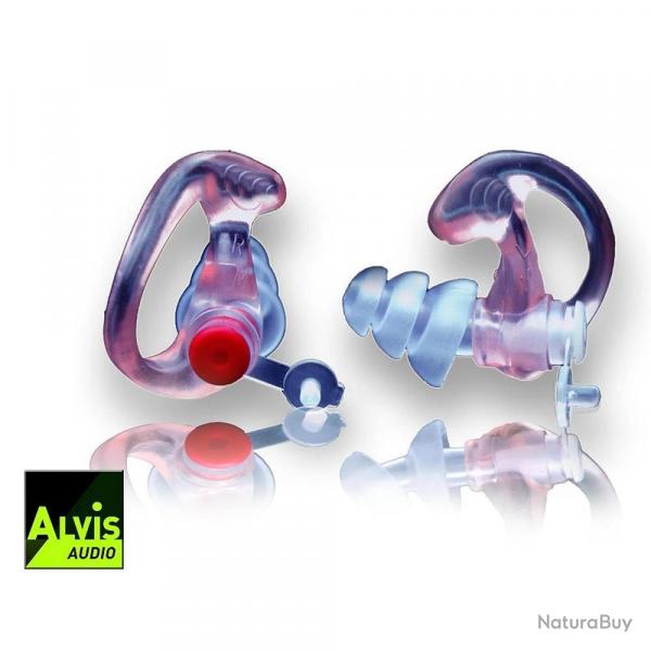 Oreillettes Alvis MK4 - Bouchons Demi-Mesure Progressifs Renforcs - Protection Auditive Optimale Ta