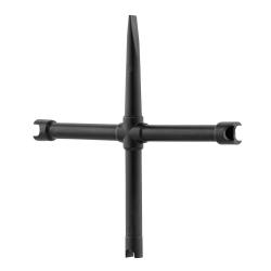 Clef Démonte Cheminée Davide Pedersoli - Cruciforme Universelle - Acier Robuste - Pour un Entretien 
