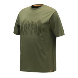 T shirt Homme Beretta Trident Dark Olive Tissu Technique Respirant Confort et Durabilité Parfait pou