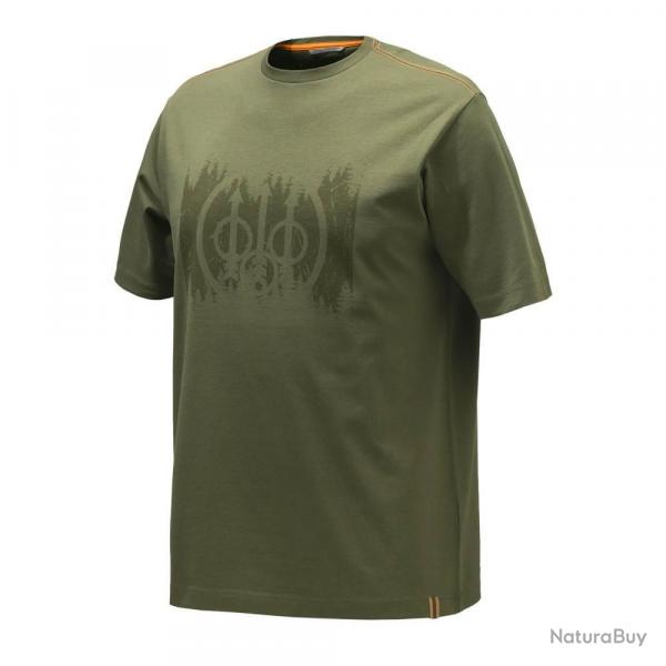 T shirt Homme Beretta Trident Dark Olive Tissu Technique Respirant Confort et Durabilit Parfait pou