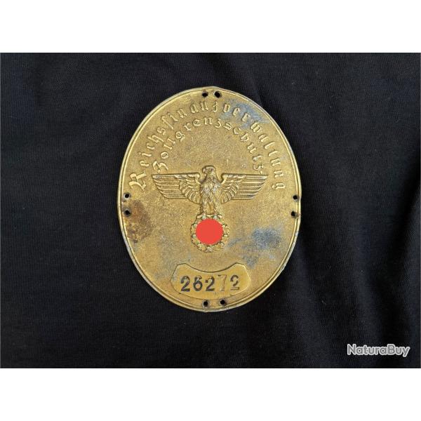 Plaque de bras de douanier - Allemand WW2
