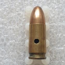 Cartouche 9mm allemande WW2 neutralisée datée 1939 (44 UR.68RE)