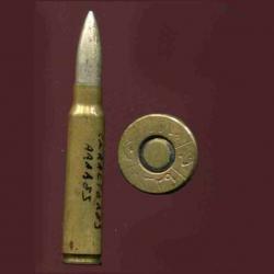 7.65 x 53 Mauser Turc - très beau marquage en caratères turcs - balle nickel pointue