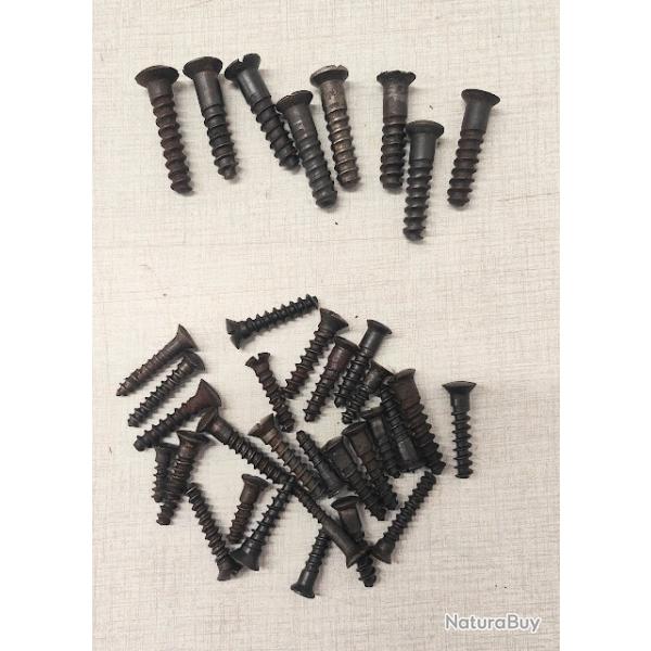 Lot de 35 vis de crosse arme ancienne(type mauser)