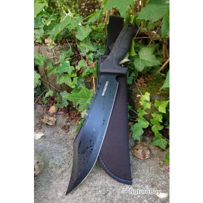 Machette De Survie Faite Main - Lame 11 Pouces Acier Carbone - Fourreau Inclus - Neuf