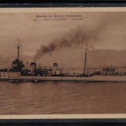 CPA - MARINE DE GUERRE FRANÇAISE -Contre - Torpilleur " Intrépide " N°3825