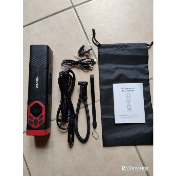 A SAISIR - Compresseur/gonfleur rechargeable portable 12v 150PSI NEUF