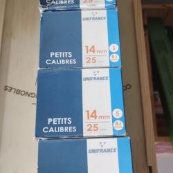 100 Cartouches Unifrance cal 14mm 15g BJ Plomb n°5