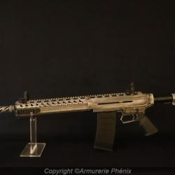 Neuf // Fusil Rép manuelle MHTS Distr White à chargeur ; 12/76 billes acier (1 sans reserve)