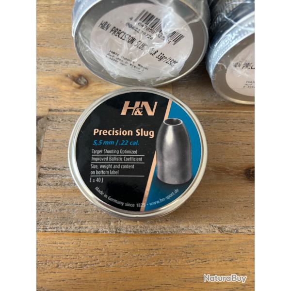 Slugs h&n prcision .22 33 grains 10 boites