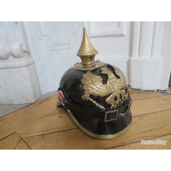 casque  pointe prussien modle 1895 en pltre