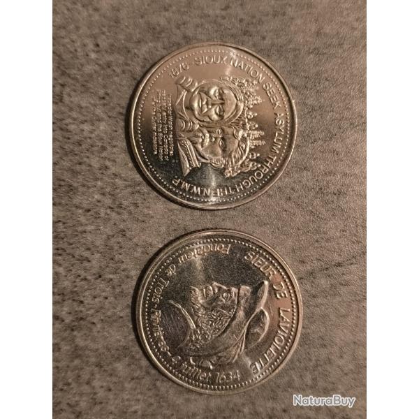 LOT DEUX PICES de monnaie CANADIENNE