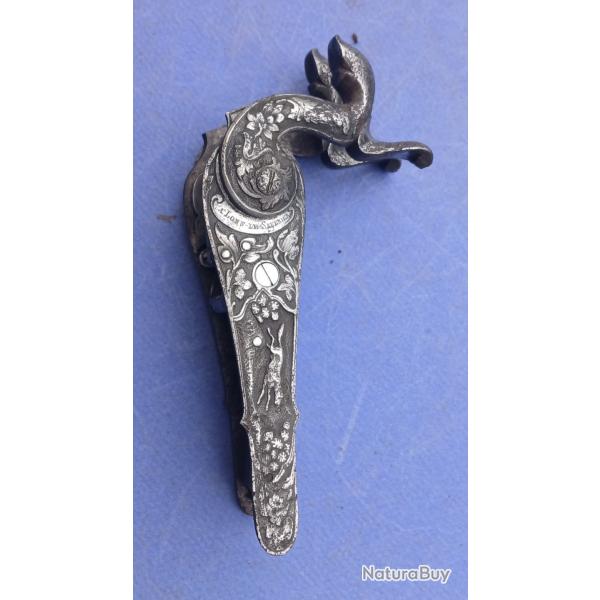 Paire de platines graves de fusil  broche