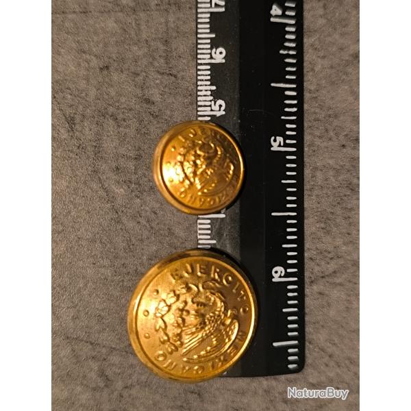BOUTONS DE L'ARME MEXICAINE