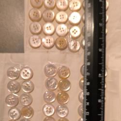 BOUTONS NACRE VÉRITABLE MILITAIRE