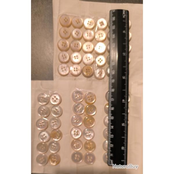 BOUTONS NACRE VRITABLE MILITAIRE
