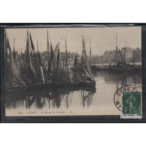 CPA - CALAIS - Le Bassin du Paradis N3828