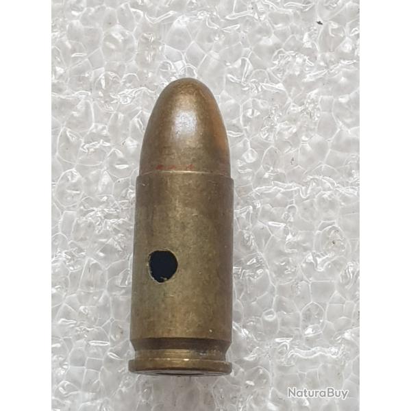 Cartouche 9mm franaise neutralise fabrique par SFM et date de 1955 (DU 01.v.b)