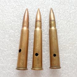 Cartouche 303 canadienne neutralisée à balle ordinaire chemisée tombac, datée 1943 (17.BI)