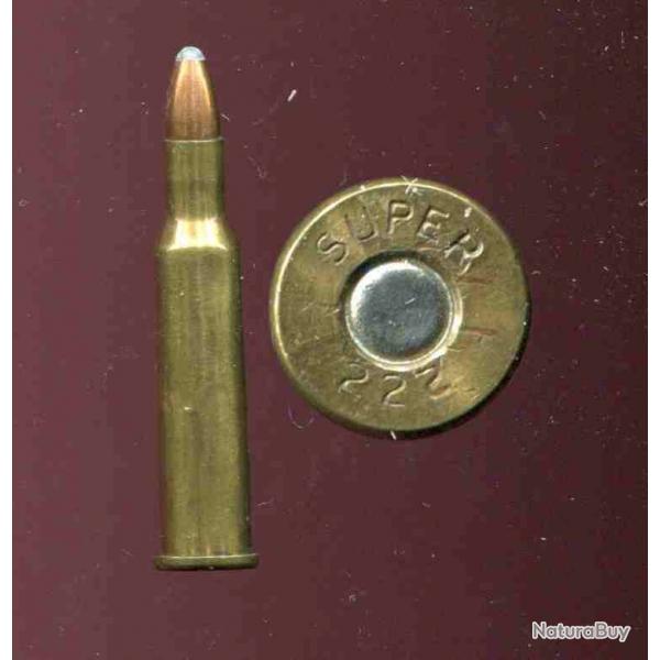 .222 Remington Rimmed - RARE cartouche Australienne trs peu diffuse - marquage : SUPER 222