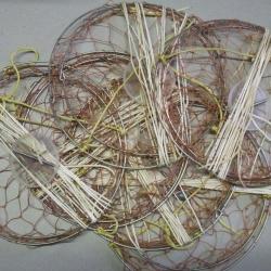 Lot de 6 balances à écrevisses à double cerclage métallique de diamètre de 27 cm