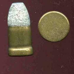12 mm Perrin 1859 - étui laiton - amorçage central couvert - longue balle plomb méplate