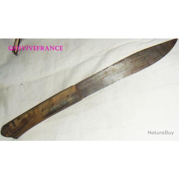AB3096 - COUTEAU de berger CRETOIS - manche en corne - Dbut XXe