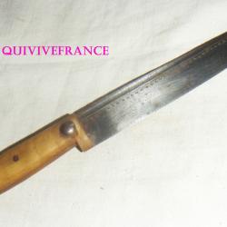 AB3098 - COUTEAU de berger CRETOIS - manche en corne - Début XXe