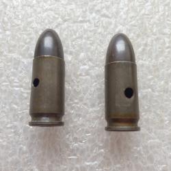 Cartouche 9mm allemande neutralisée fabricant emp et datée 1942 (10.D)