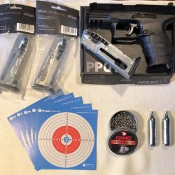 VENDS WALTHER PPQ M2 "PACK STARTER" PLOMB CO2 + 2 CHARGEURS