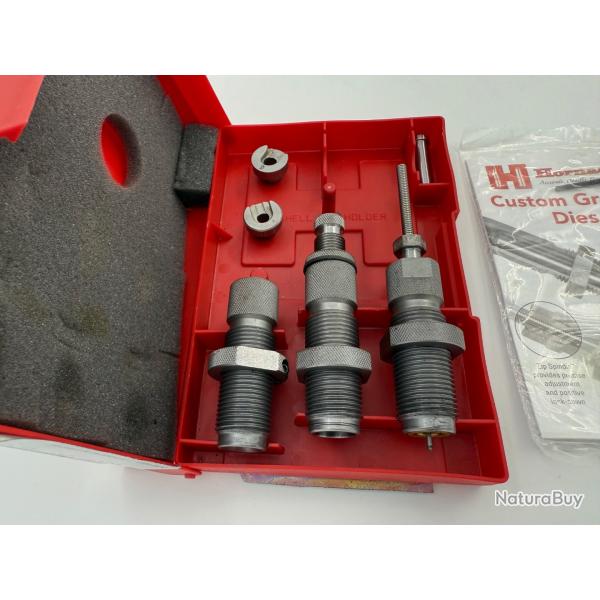 Jeu d'outils Hornady 38/357 + 2 shell holders - comme neuf