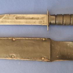 BAIONNETTE COUTEAU POIGNARD USMC  KA BAR USA REF 68